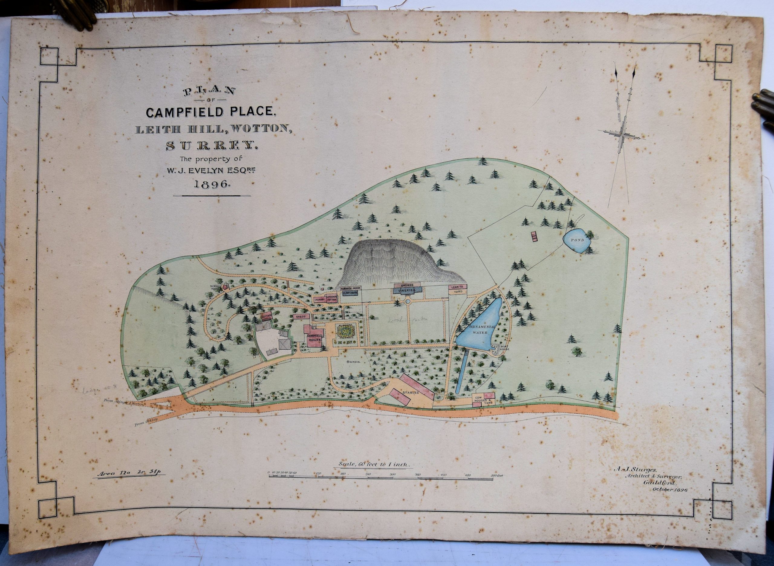 DESIGNS FOR PARK LODGE FOR MRS EVELYN, WOTTON HILL SURREY and a PLAN FOR FOR ALTERATIONS TO CAMP HILL HOUSE NEAR DORKING SURREY. - Image 5