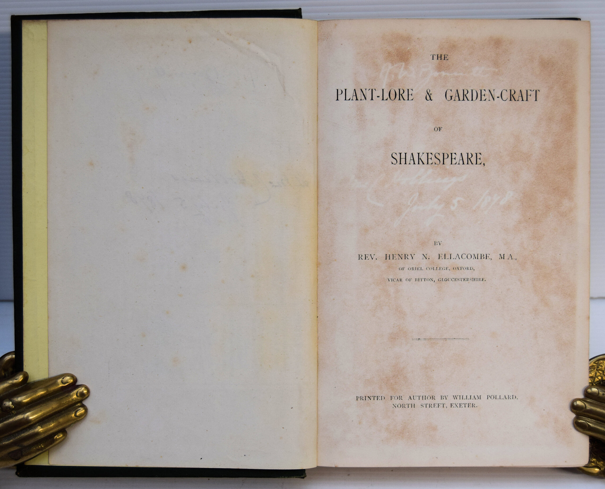 THE PLANT-LORE AND GARDEN CRAFT OF SHAKESPEARE. - Image 2