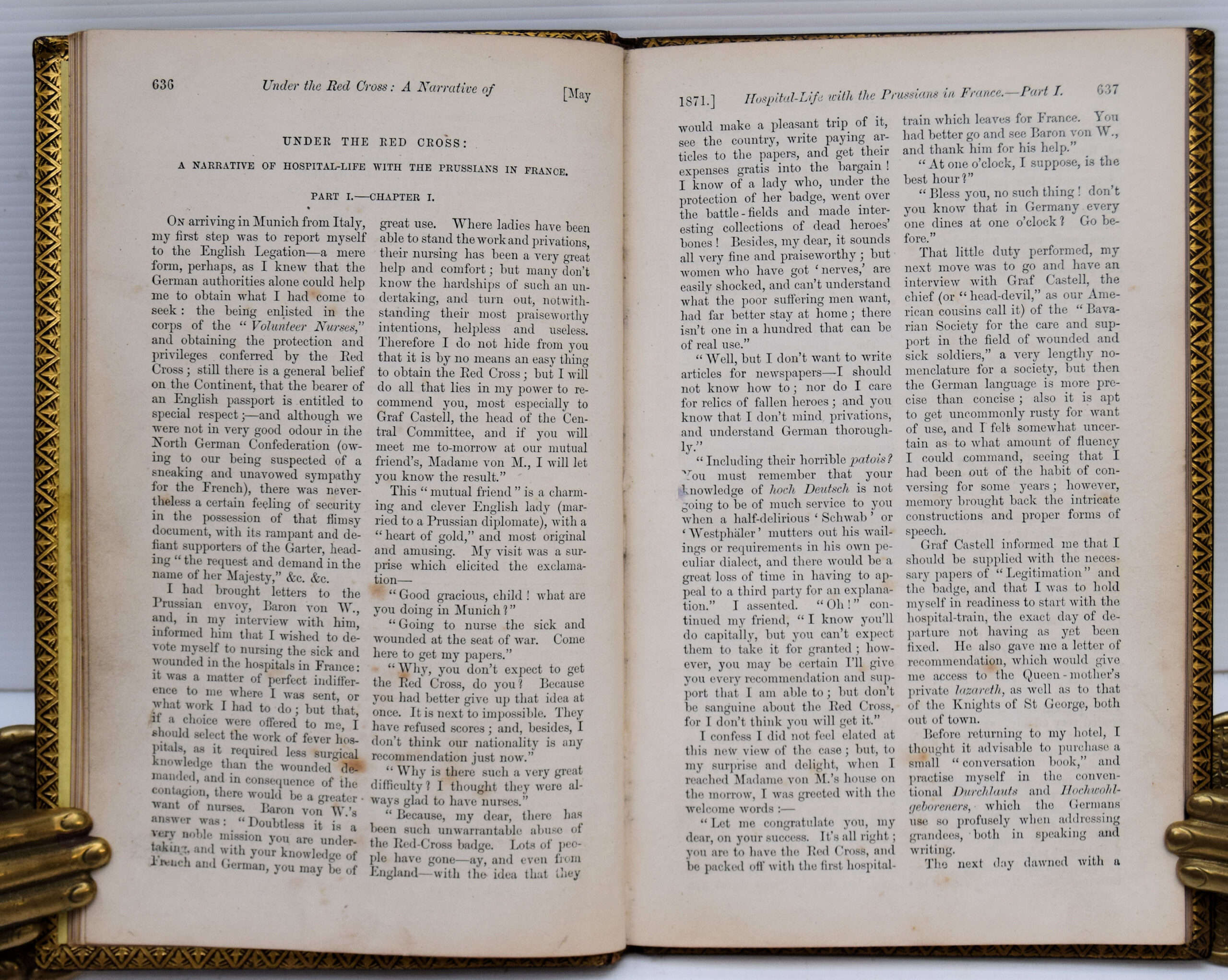UNDER THE RED CROSS: A NARRATIVE OF HOSPITAL-LIFE WITH THE PRUSSIANS IN FRANCE. - Image 2