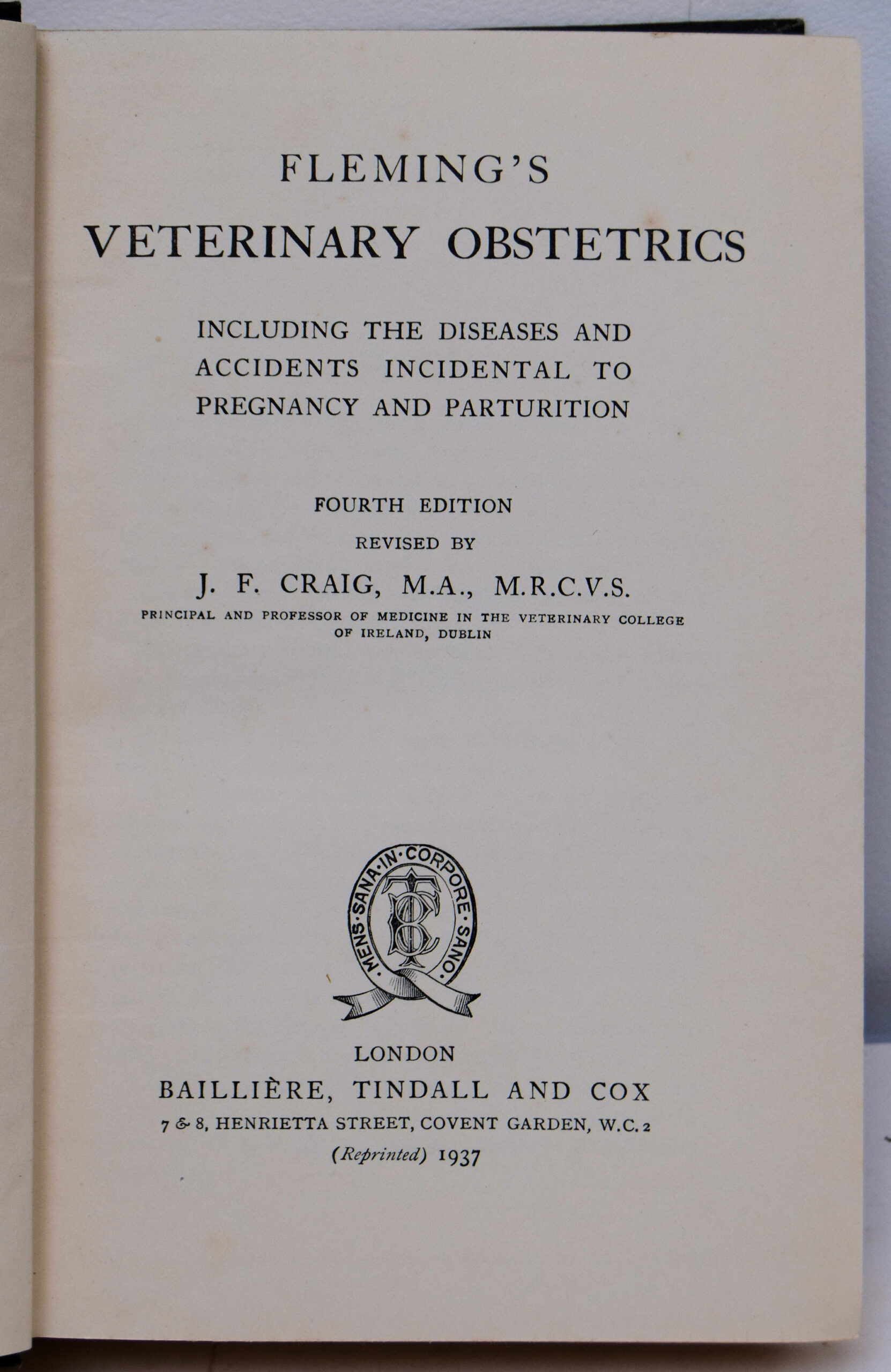 FLEMING'S VETERINARY OBSTETRICS.. - Image 2