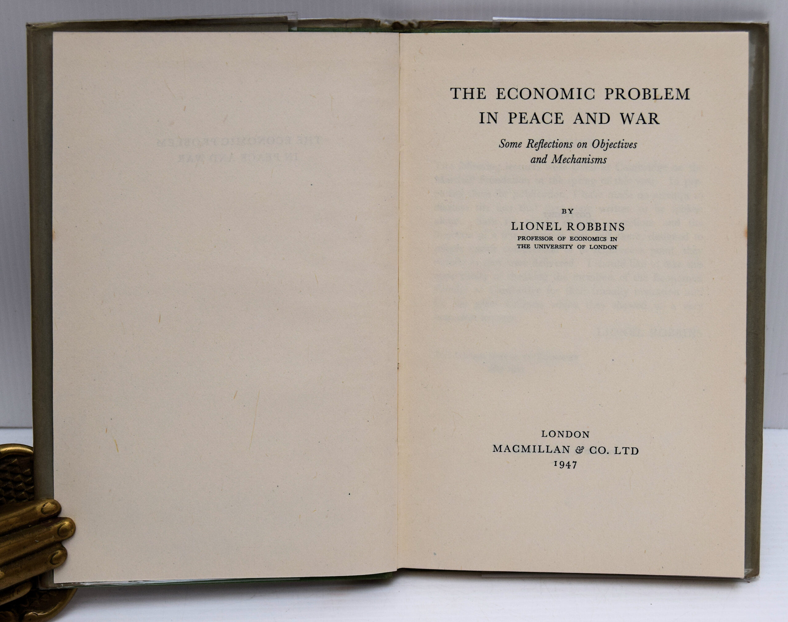 THE ECONOMIC POLICY PROBLEM IN PEACE AND WAR. - Image 2