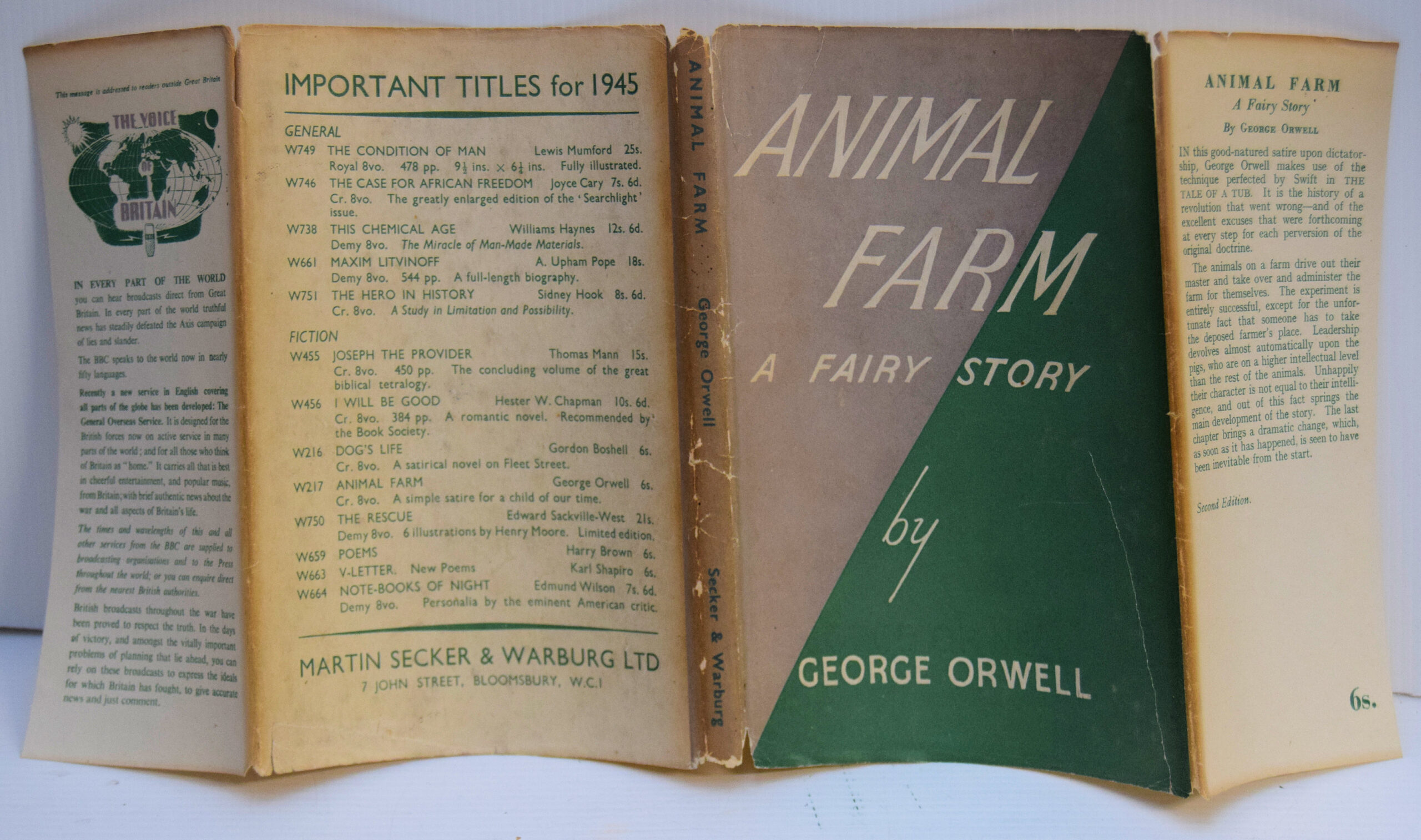 Animal Farm. A Fairy Story.