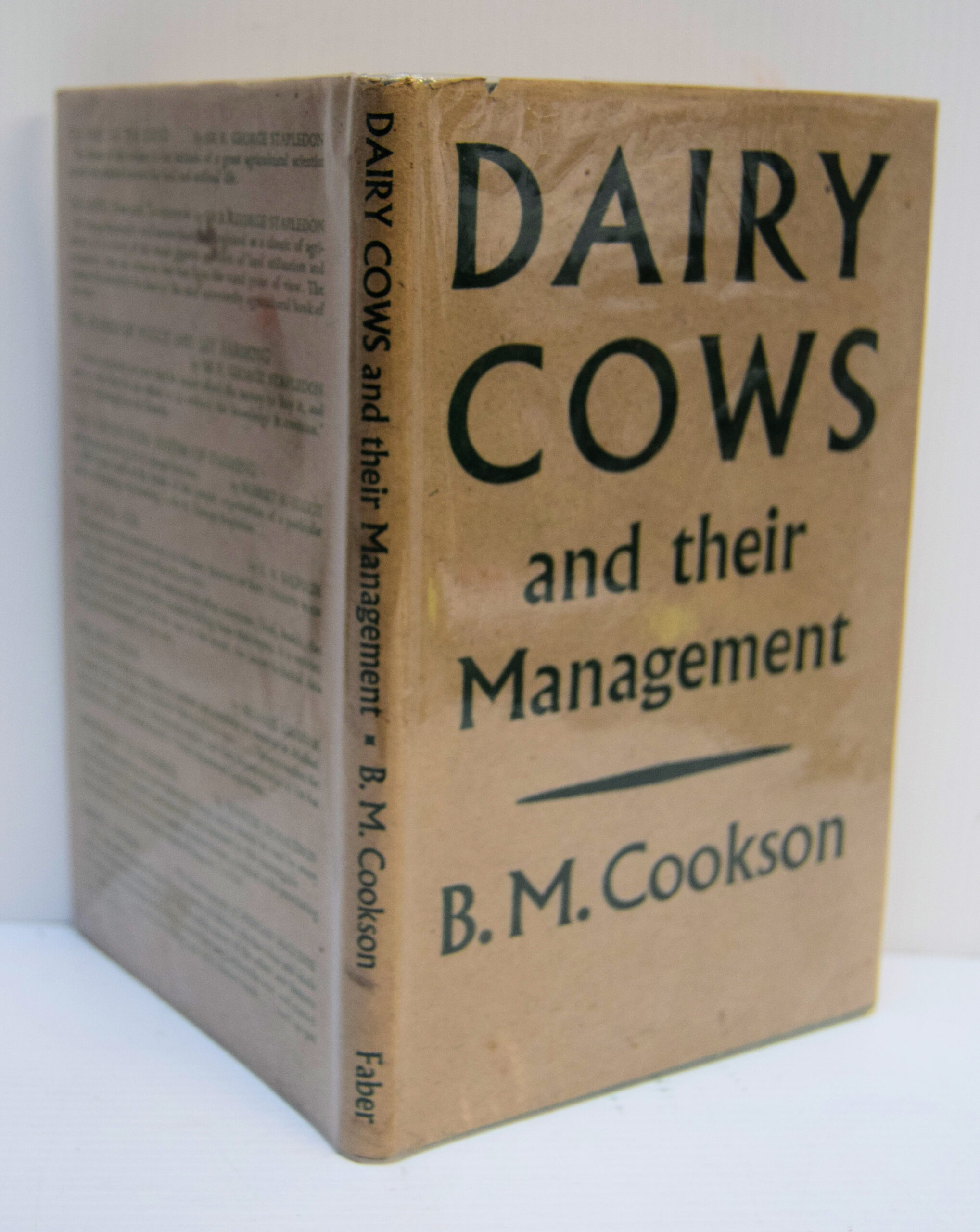 DAIRY COWS AND THEIR MANAGEMENT.