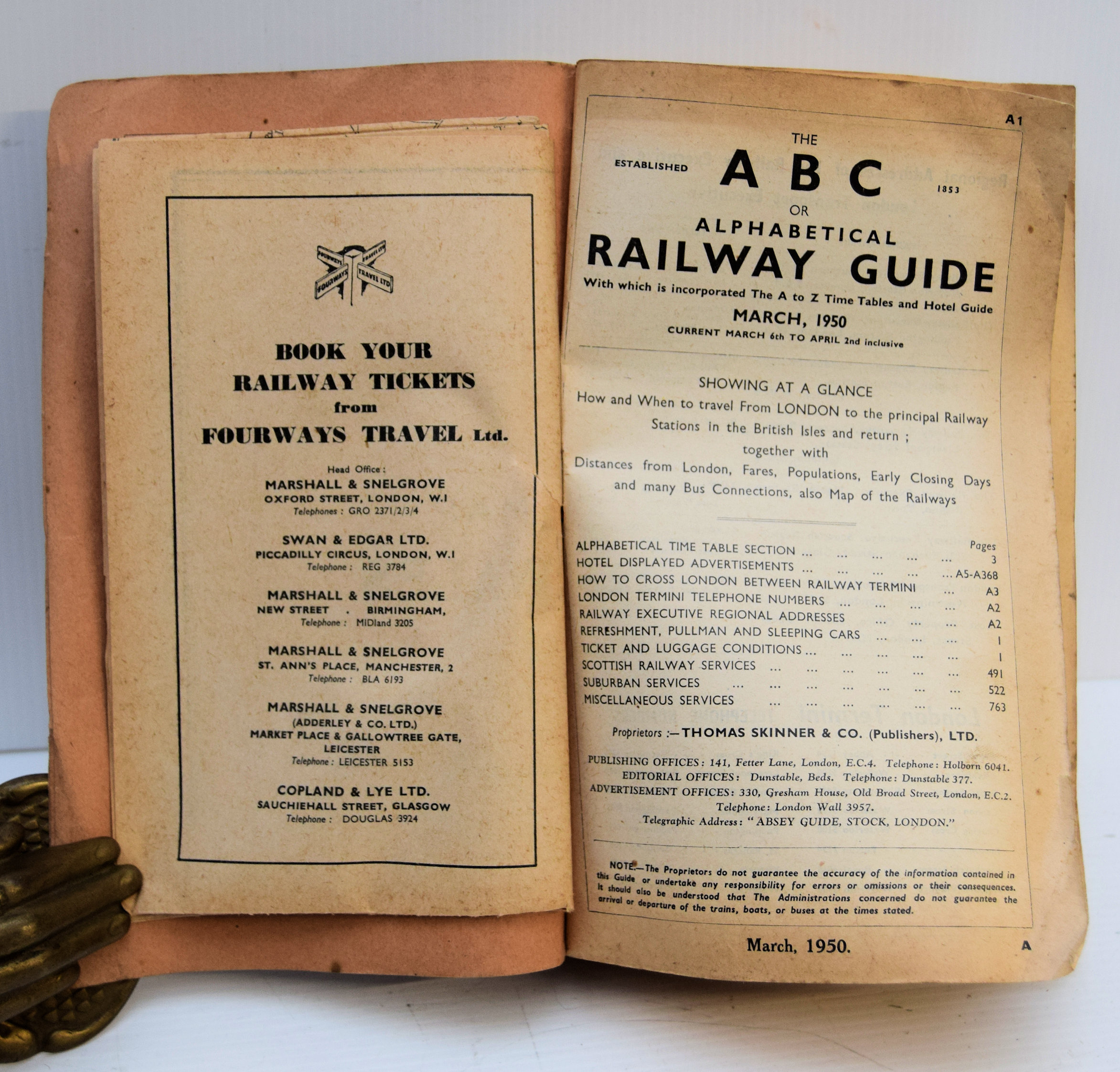 The ABC Railway Guide March 1950. - Image 2