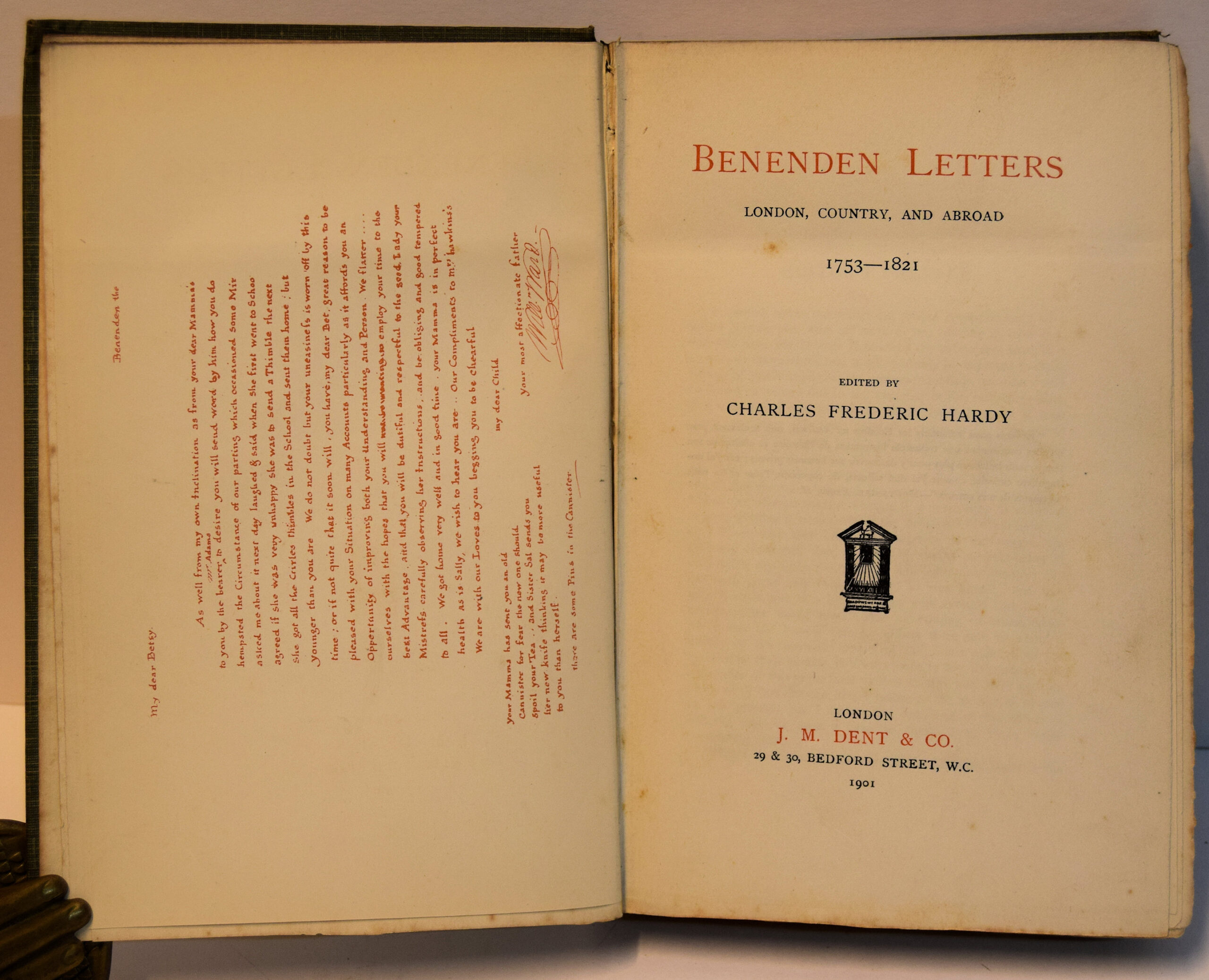 BENENDEN LETTERS. - Image 2
