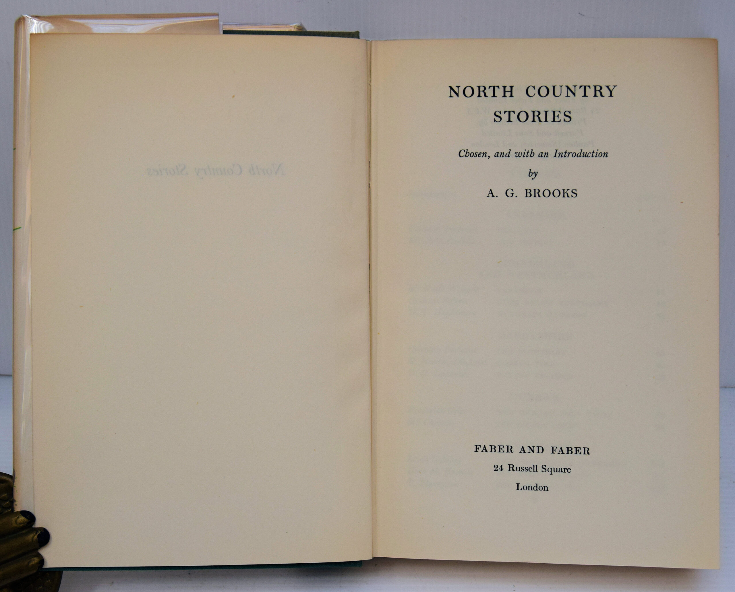 North Country Stories Edited by BROOKS, A G - Image 2