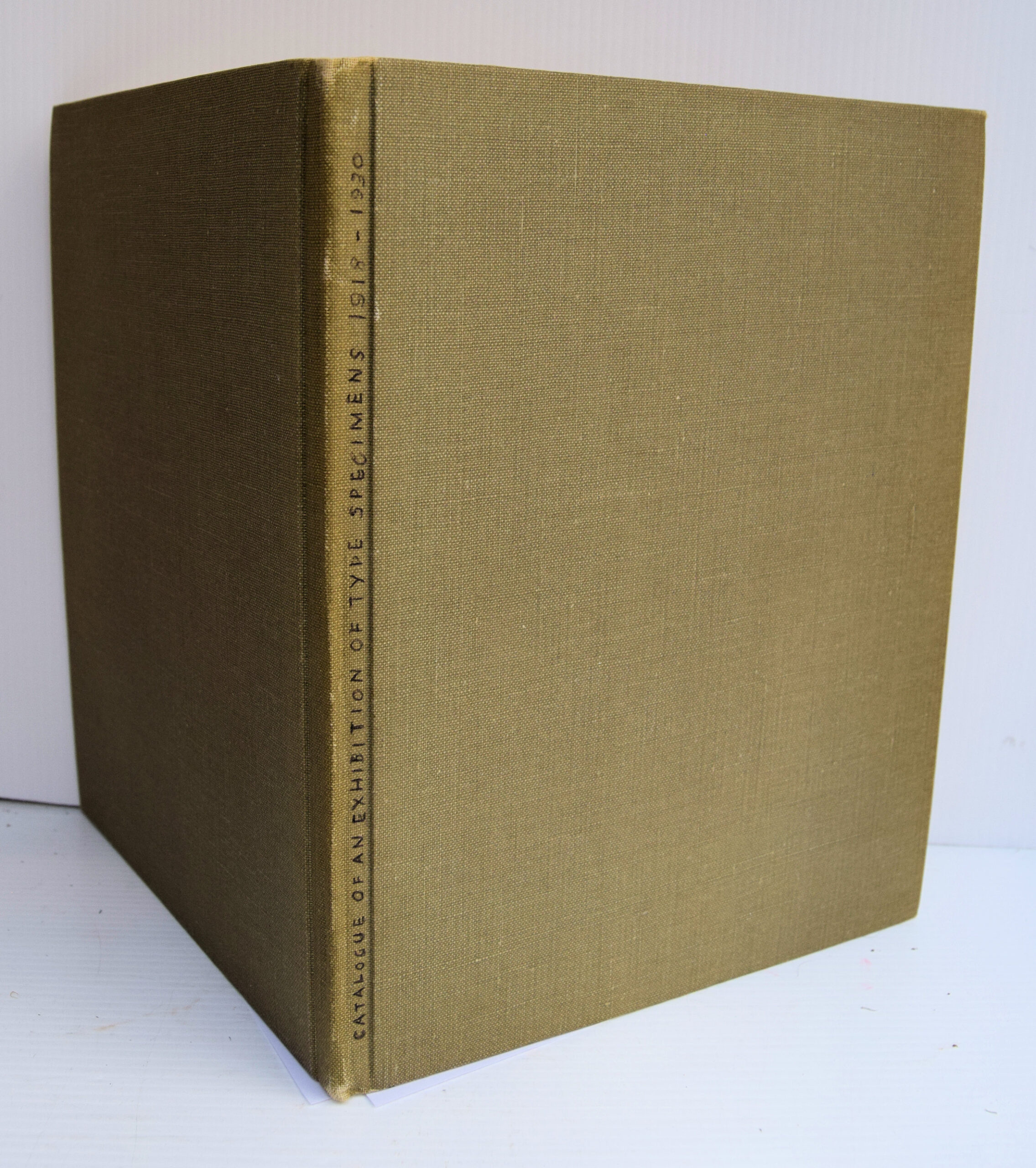 CATALOGUE OF AN EXHIBITION OF TYPE SPECIMENS 1918-1930.