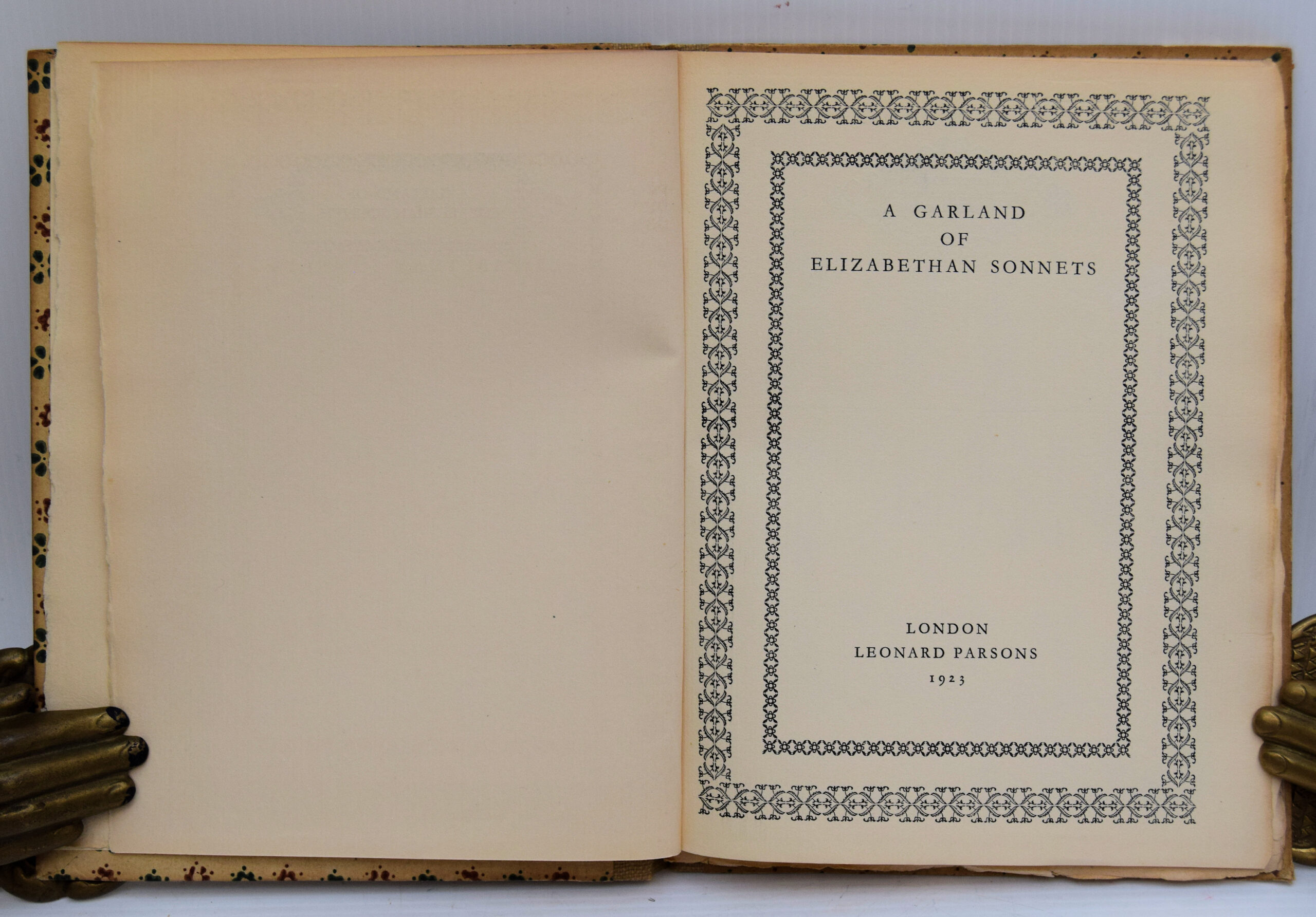 A GARLAND OF ELIZABETHAN SONNETS. - Image 2