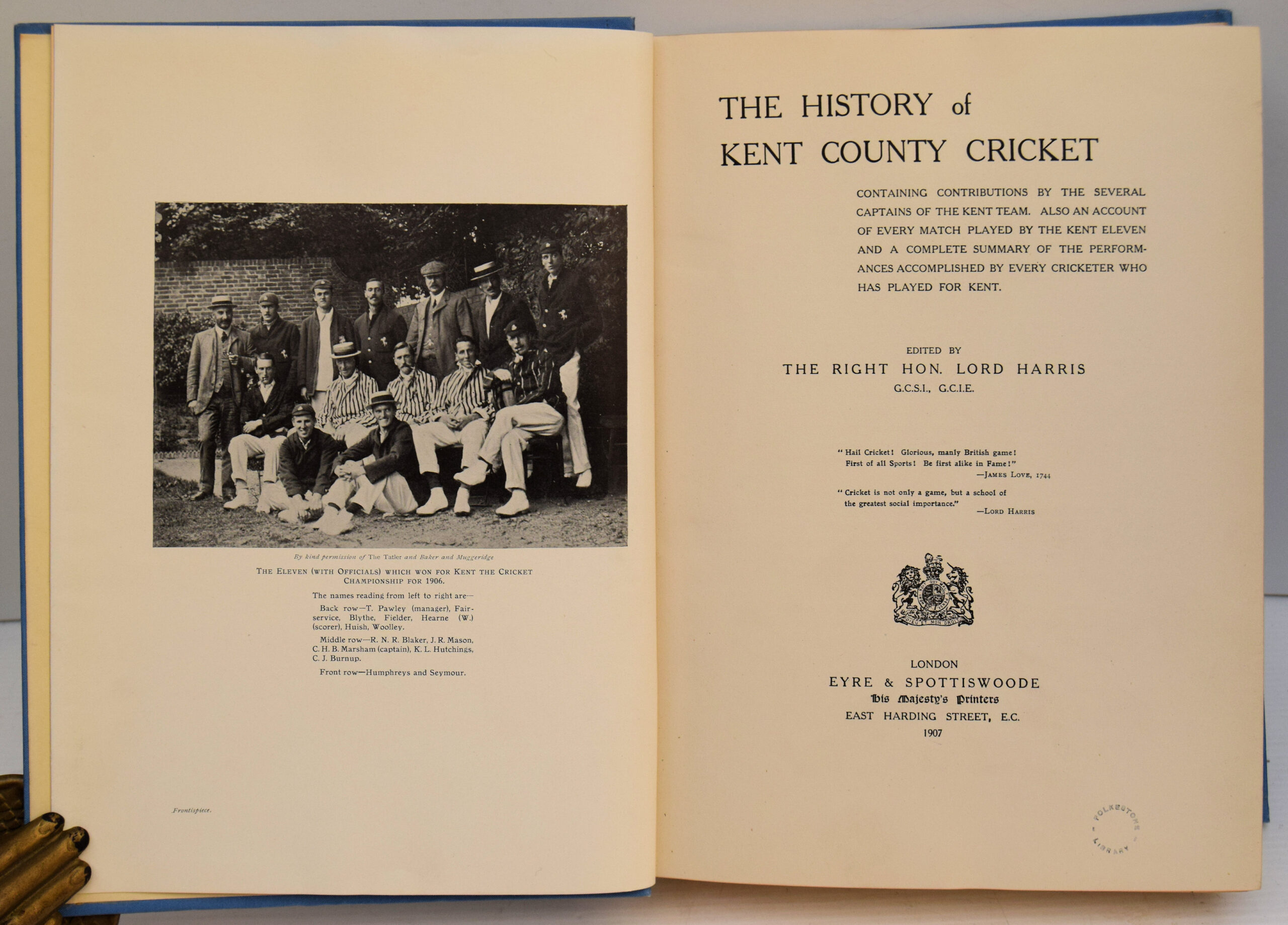 THE HISTORY OF KENT COUNTY CRICKET. - Image 2