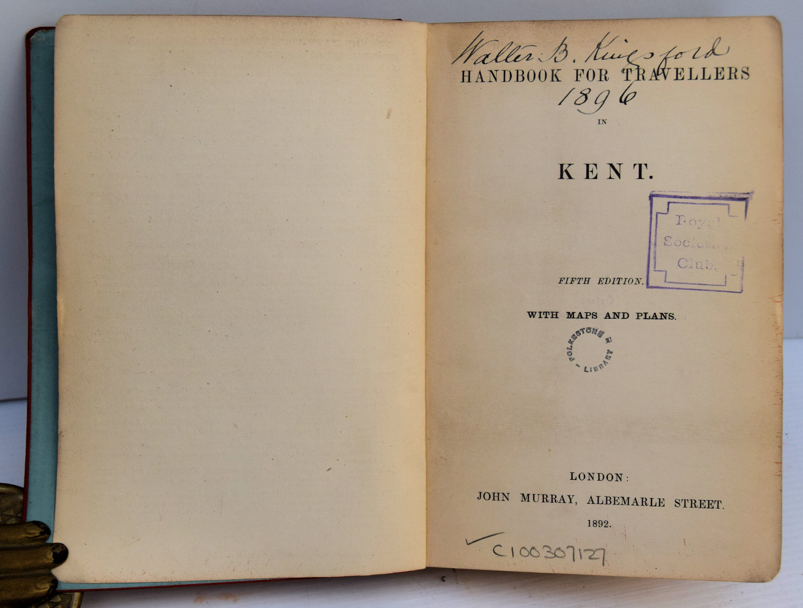 MURRAY'S HANDBOOK FOR TRAVELLERS IN KENT. - Image 2
