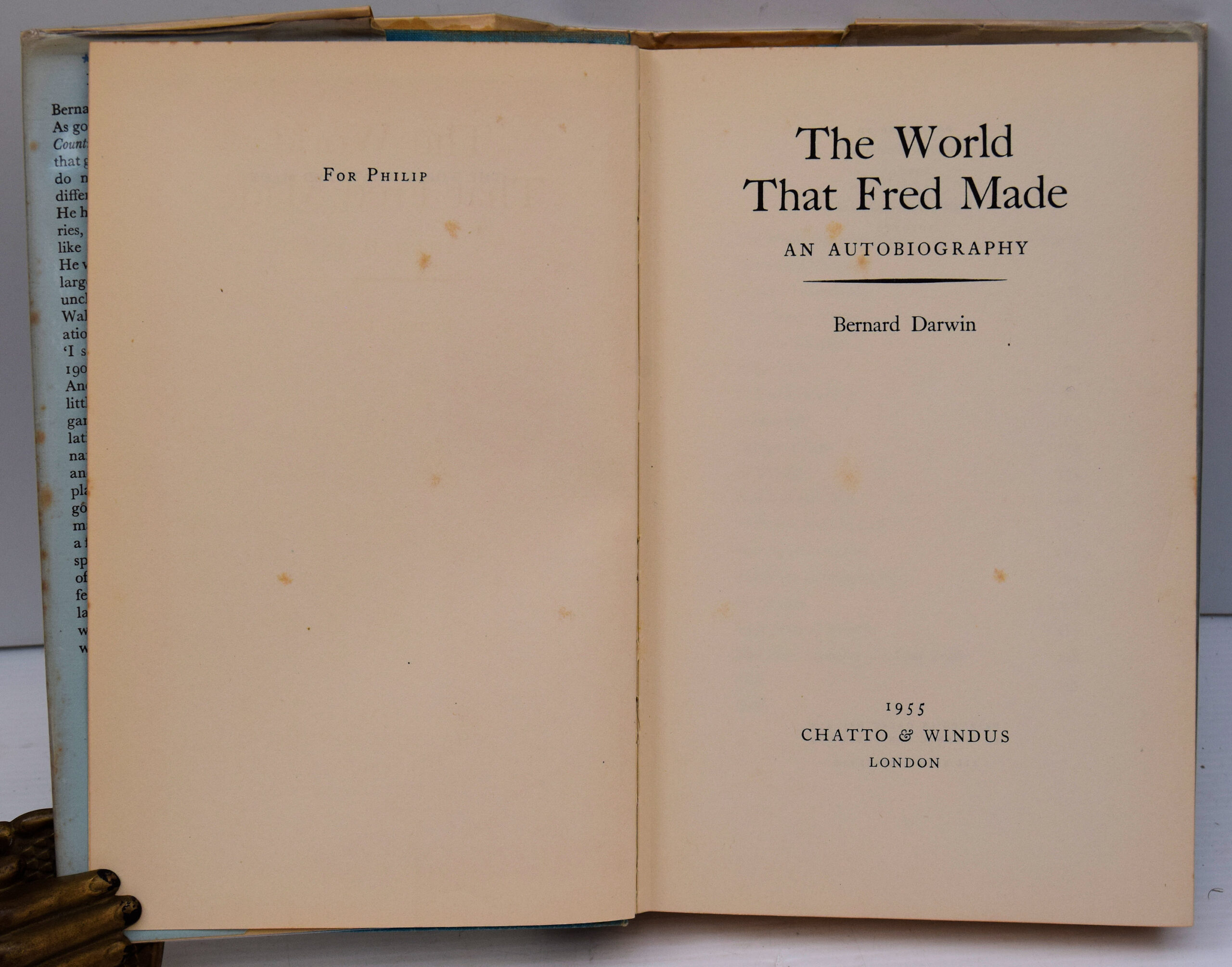THE WORLD THAT FRED MADE. AN AUTOBIOGRAPHY. - Image 2