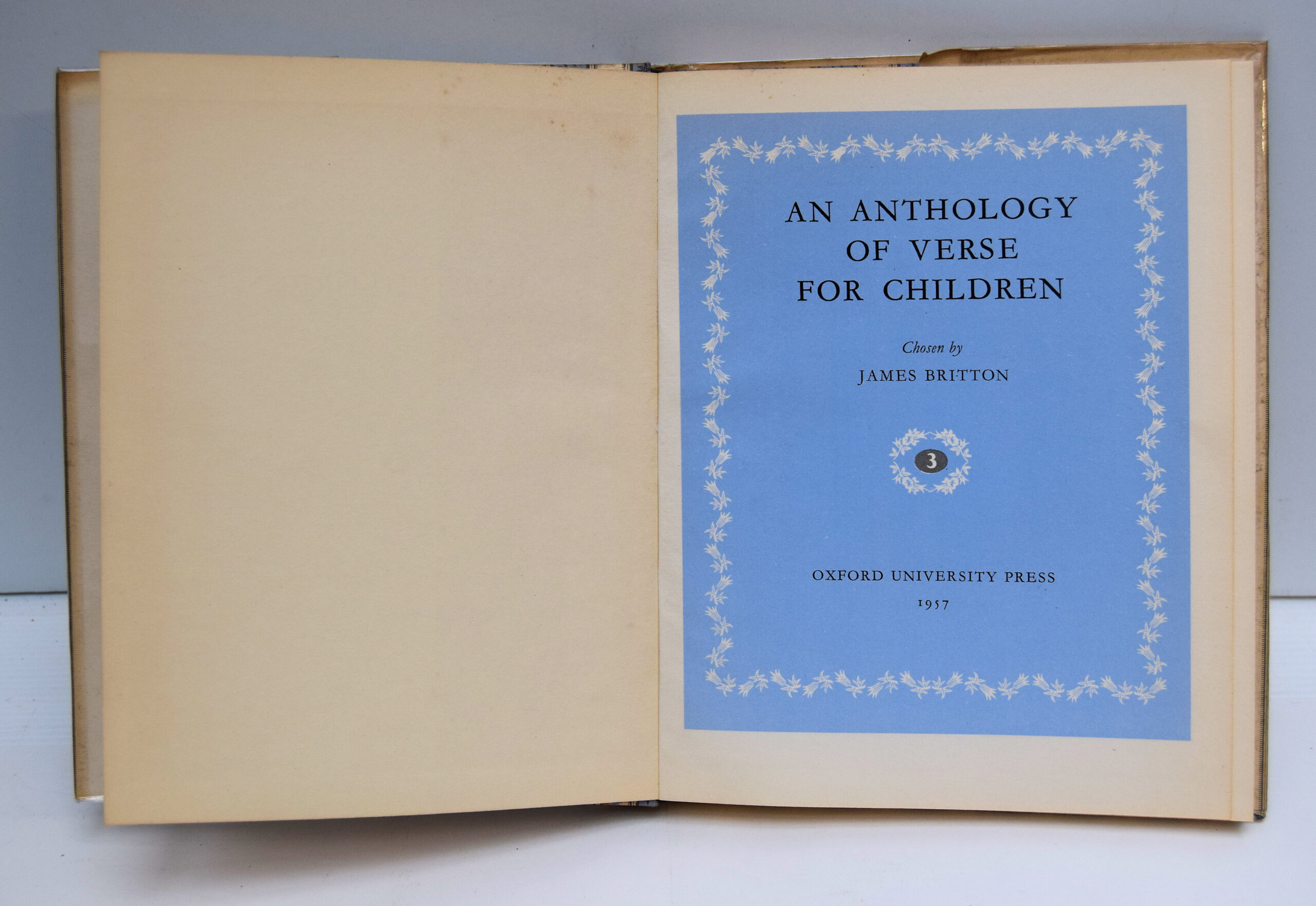 AN ANTHOLOGY OF VERSE FOR CHILDREN. - Image 3